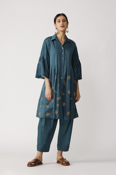 Salto Embroidered Tunic Dress